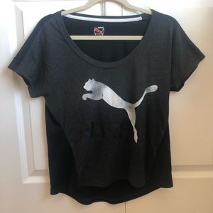 Puma dark grey and black t-shirt
